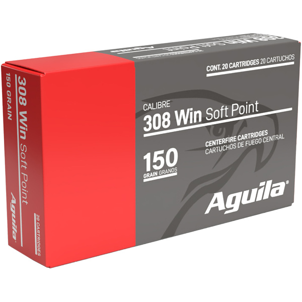 308 Winchester Rifle Ammunition - 20 Rounds Aguila