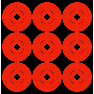 Birchwood Casey 2" Adhesive Target Spots for Precision Shooting