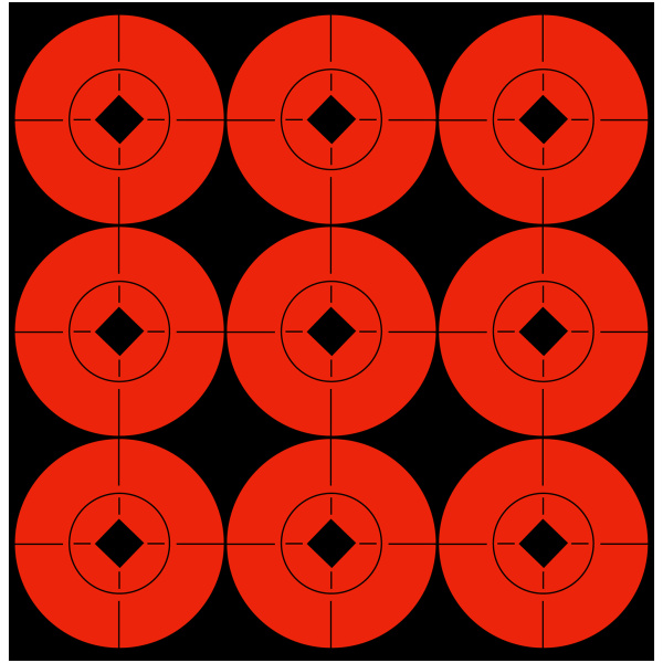 Birchwood Casey 2" Adhesive Target Spots for Precision Shooting