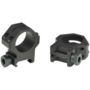 Weaver 4-Hole Tactical Picatinny Aluminum Scope Rings - Matte - 1" High