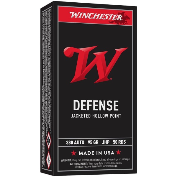 Winchester .380 ACP Ammo - 50 Rounds - Deep Penetration