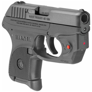 BLUED W/VIRIDIAN RED LASERRUGER LCP 380ACP 6-SHOT FS