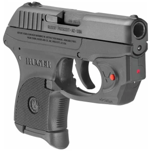 BLUED W/VIRIDIAN RED LASERRUGER LCP 380ACP 6-SHOT FS