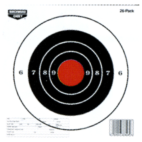 Enhance Accuracy with BULL'S-EYE 26 Paper Targets 8-Inch