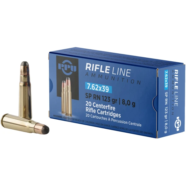 7.62x39 Ammo - Prvi Partizan 20rd Box - Reliable Rifle Loads