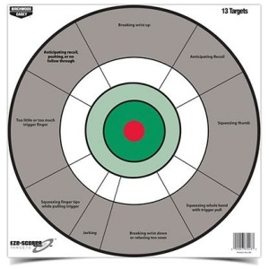 Birchwood Casey EZE-Scorer 12" Handgun Targets for Training