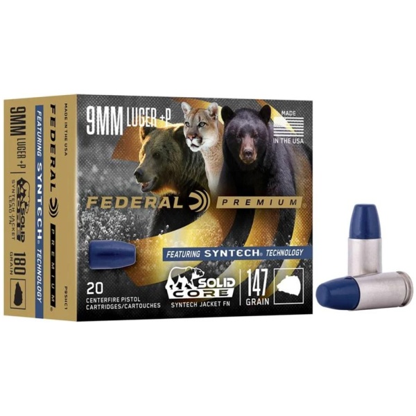 Federal Premium Solid Core: Handgun Ammo - 20/Box