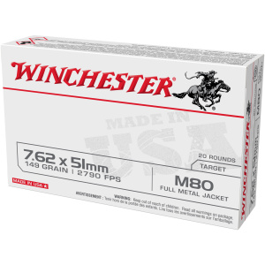 Winchester 7.62 NATO Ammo - 20 Rounds | USA White Box
