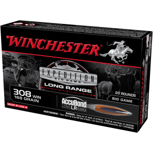 Winchester 308 168gr Big Game Long Range - 20/box
