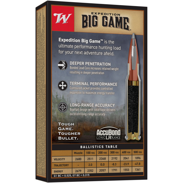 Winchester 308 168gr Big Game Long Range - 20/box - Image 2