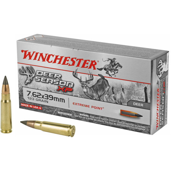 Winchester Deer Season XP 7.62x39 20/box - Fast Knockdown