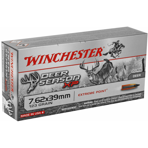 Winchester Deer Season XP 7.62x39 20/box - Fast Knockdown - Image 2
