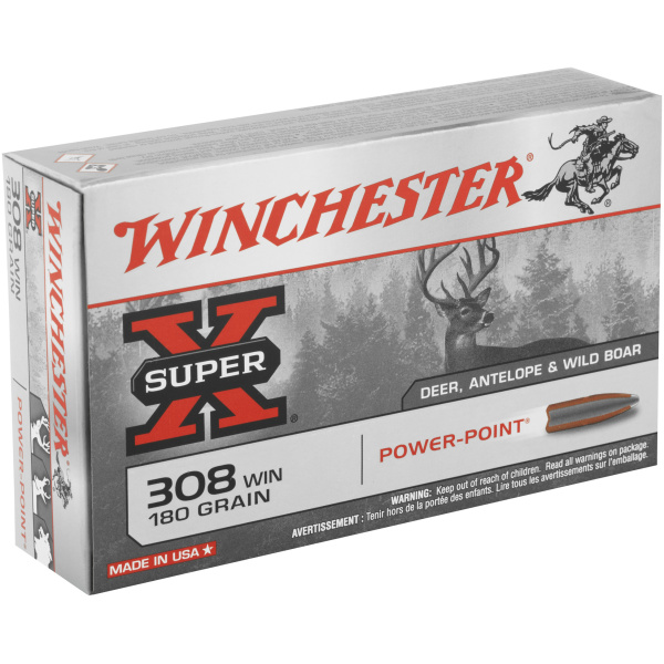 Winchester 308 Super-X 180 Grain Ammunition (20/Box) - Image 2