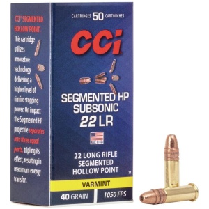 CCI .22LR 40gr Hollow Point Bullets – 50/Box
