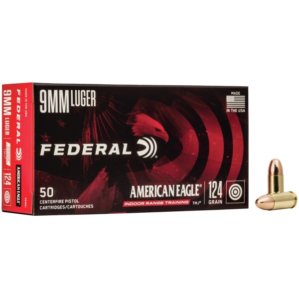 American Eagle 9mm Ammo - 50 Rounds of Reliable Power