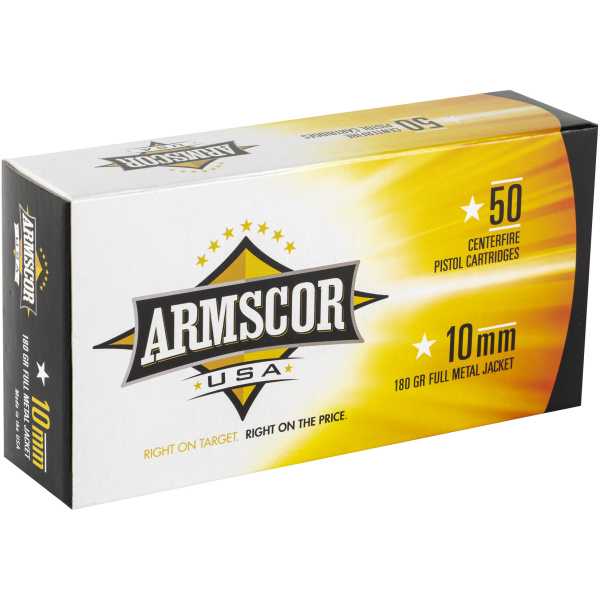ARMSCOR 10MM Auto 180 Grain Ammo - 50 Rounds Box - Image 2