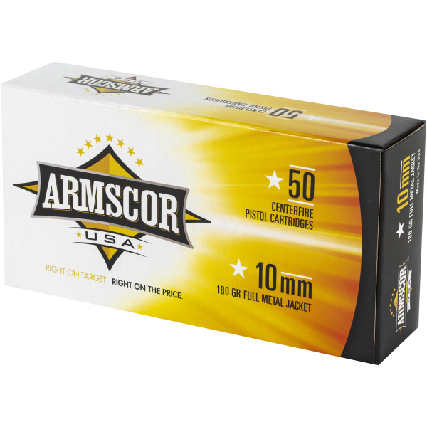 ARMSCOR 10MM Auto 180 Grain Ammo - 50 Rounds Box - Image 3