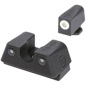 Truglo Tritium Night Sights for Glock Low Set Green White Front