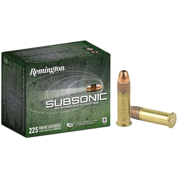 Remington Subsonic .22LR Ammunition - 225 Rounds