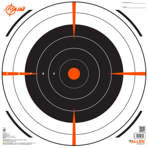 12-PK 12x12 Allen EZ Aim Bullseye Targets for Accurate Shooting