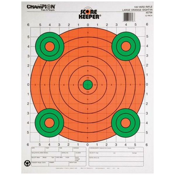 Champion Scorekeeper Targets for Precision Shooting Practice