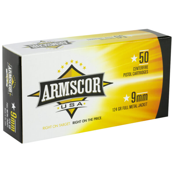 ARMSCOR 9mm Luger Ammunition Made in USA for Superior Quality - Image 2