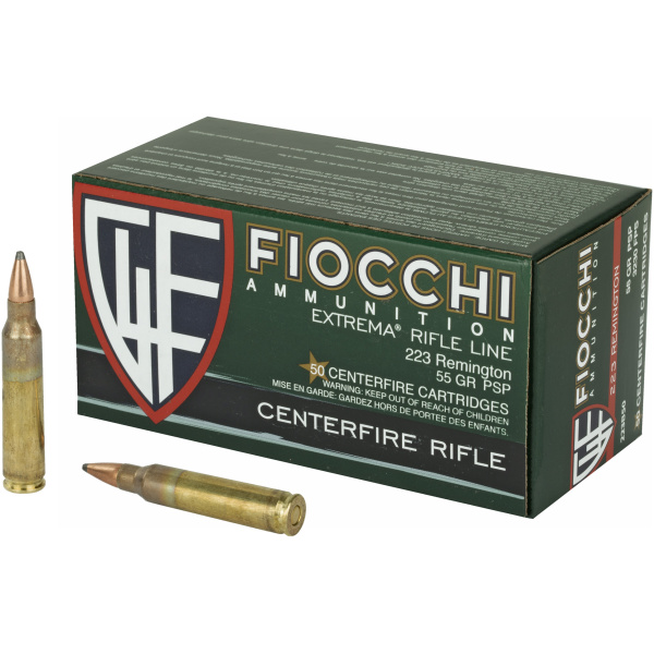 Fiocchi 223 Rem 55gr Ammo - 50 Round Box