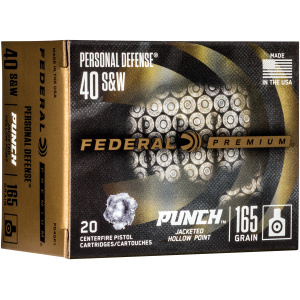 Federal 40 S&W Punch 165gr: Reliable Self-Defense Ammo