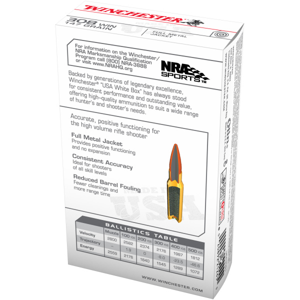 Winchester 308 Ammo: Accurate 40-Round Box - Winchester Ammunition - Image 2