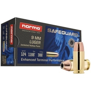 Norma Safeguard 9mm Ammo - 50 Rounds | Self-Defense