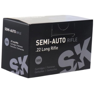 SK .22 LR Semi-Auto Rifle Ammo - 40 Rounds - Reliable Performance