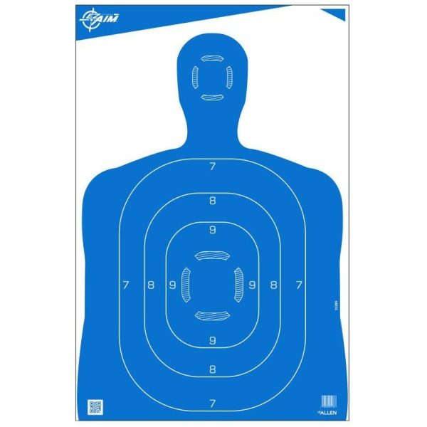 Allen EZ-Aim Silhouette Targets 100 Pack for Precision Shooting