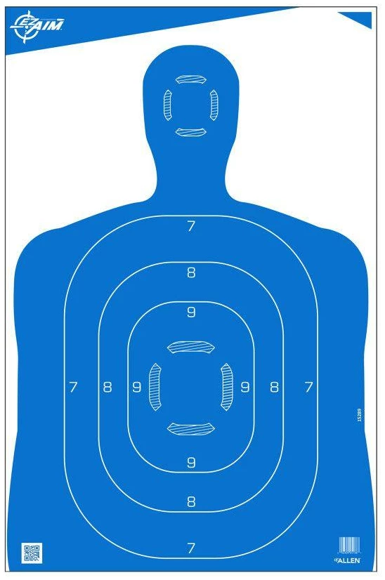 Allen EZ-Aim Silhouette Targets 100 Pack for Precision Shooting