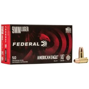 American Eagle 9mm Handgun Ammo for Quiet, Clean Shooting