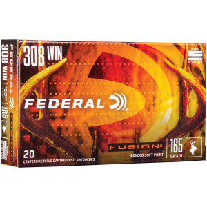 Federal 308 Winchester 20rd Box: Fusion Centerfire Ammo
