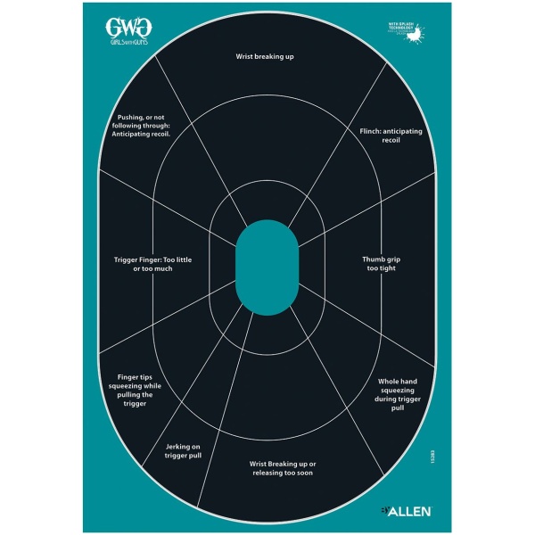 Allen Girls with Guns 12x18 Adhesive Targets Pack of 5