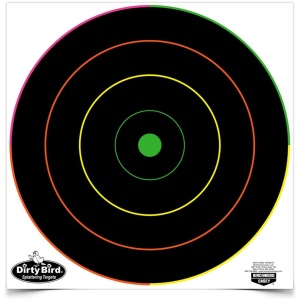 Birchwood Casey 12" Dirty Bird Bull's-Eye Target Pack of 100