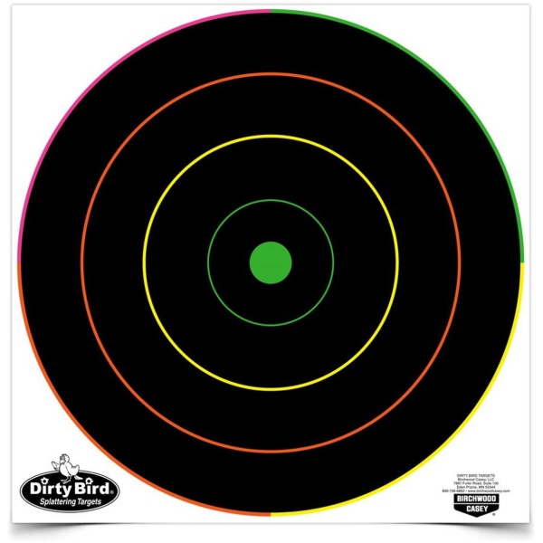 Birchwood Casey 12" Dirty Bird Bull's-Eye Target Pack of 100