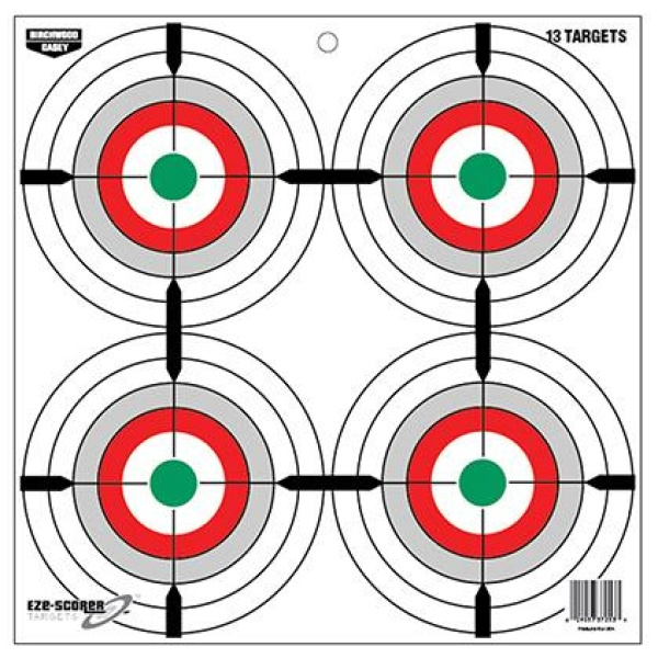 Birchwood Casey EZE-Scorer 12" Bull's-Eye Targets Pack of 13