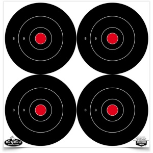 Birchwood Casey Dirty Bird 6" Bull's-Eye Targets for Accuracy