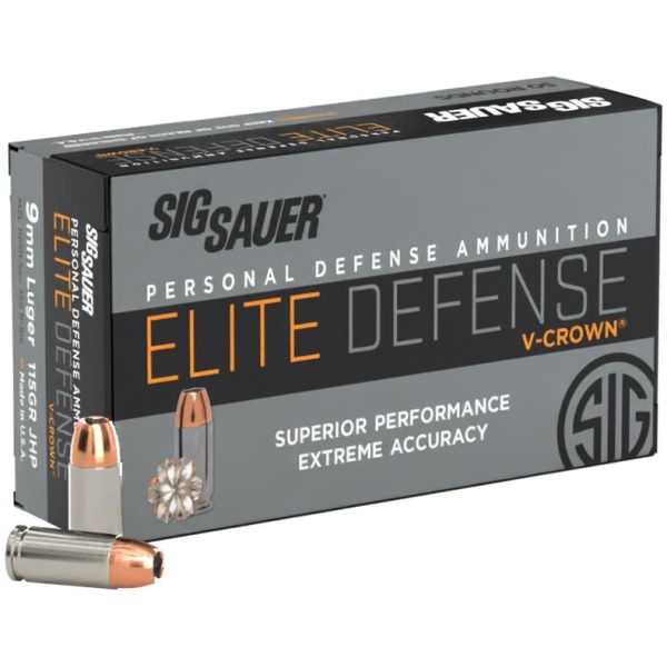 Sig Sauer 9mm V-Crown 115gr - 50 Box | Stopping Power
