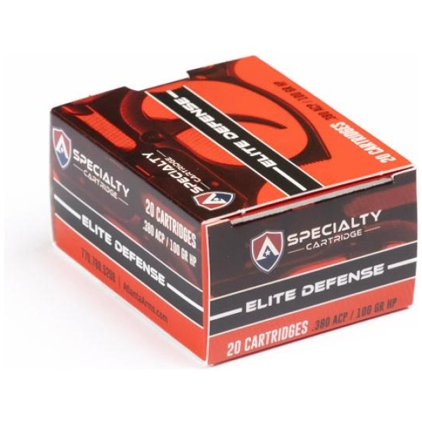.380 ACP Ammo: 100 Rounds - Hollow Point Defense