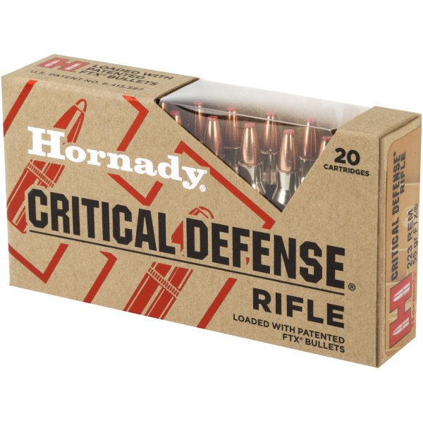 Hornady Critical Defense 5.56 223 Rem Ammo - 20 Rounds