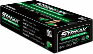 Ammo Inc Streak Green 9mm Luger 124 Grain TMC Ammo 50 Rounds