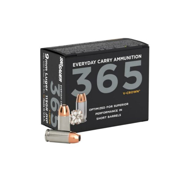 SIG V-Crown 9mm Defensive Rounds for Short Barrel Pistols