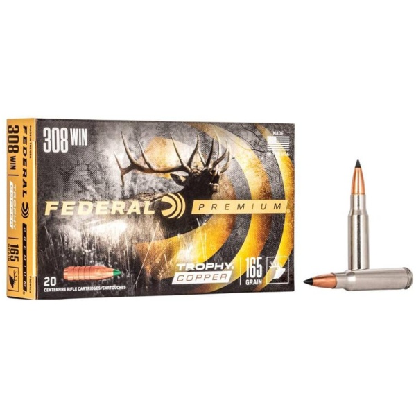 Trophy Copper .308 Winchester Ammunition - 20/Box