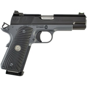 Wilson Combat CQB Commander Handgun .45 ACP 8rd Magazines (2) 4.25" Barrel Black Armor-Tuff Ambidextrous Safety