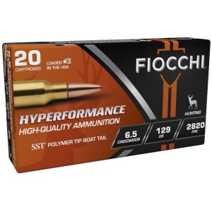 Fiocchi 6.5 Creedmoor Hunting Ammunition - 20/Box