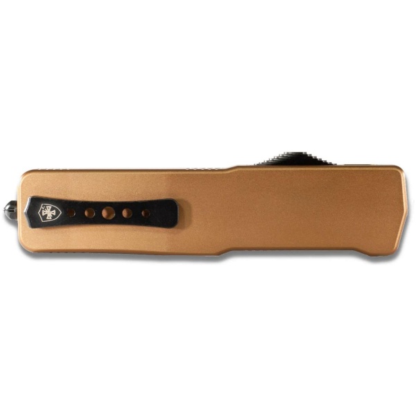 Templar Knives Premium Lightweight Anodized Bronze Small Automatic Knife 3" Drop Point Blade Bronze