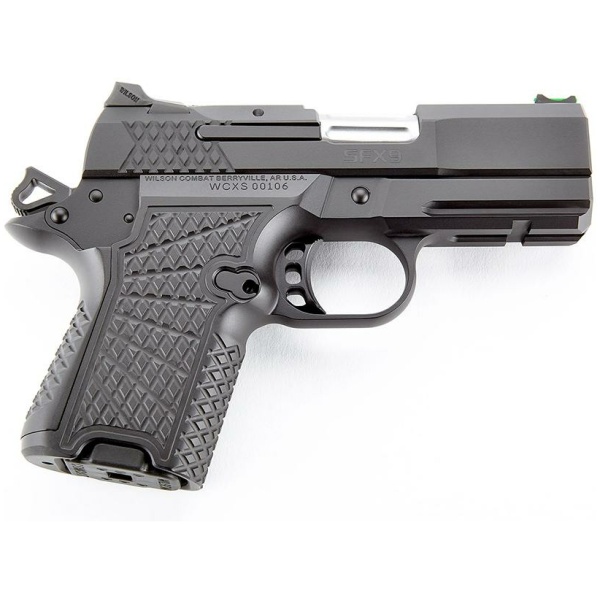 Wilson Combat SFX9 Double-Stack Sub-Compact Handgun 9mm Luger 10rd Magazines (2) 3.25" Barrel Black Lightrail Frame